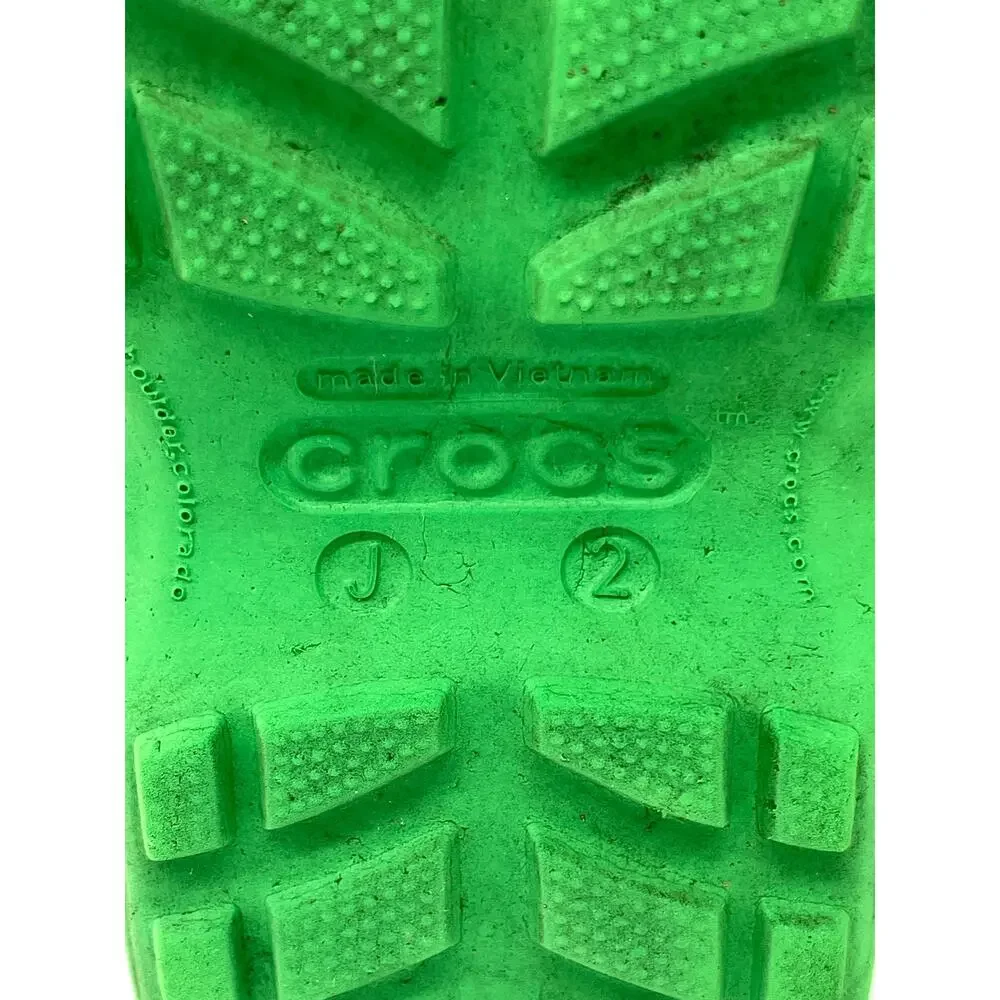 Kid's Crocs Handle It Green Rain Boots Size 2